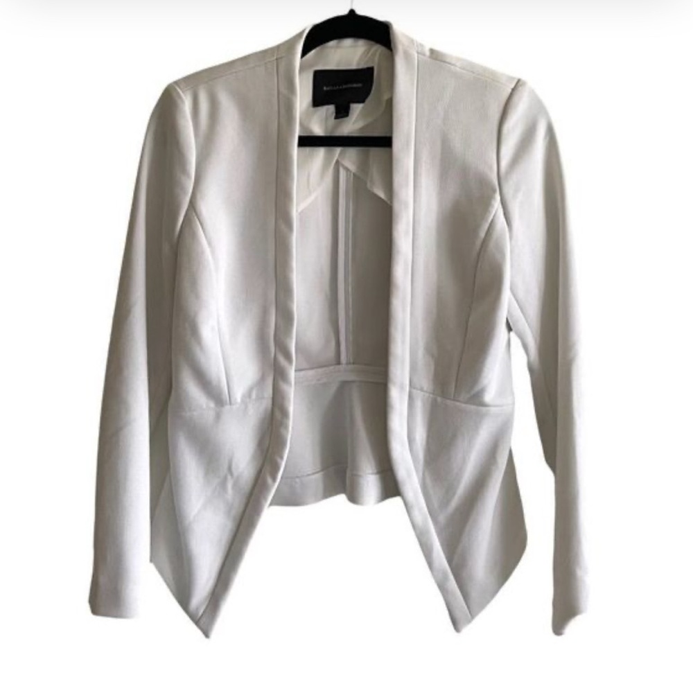 Banana Republic White Cutaway Blazer Jacket Career Chic Minimalist Style - Picture 6 of 6